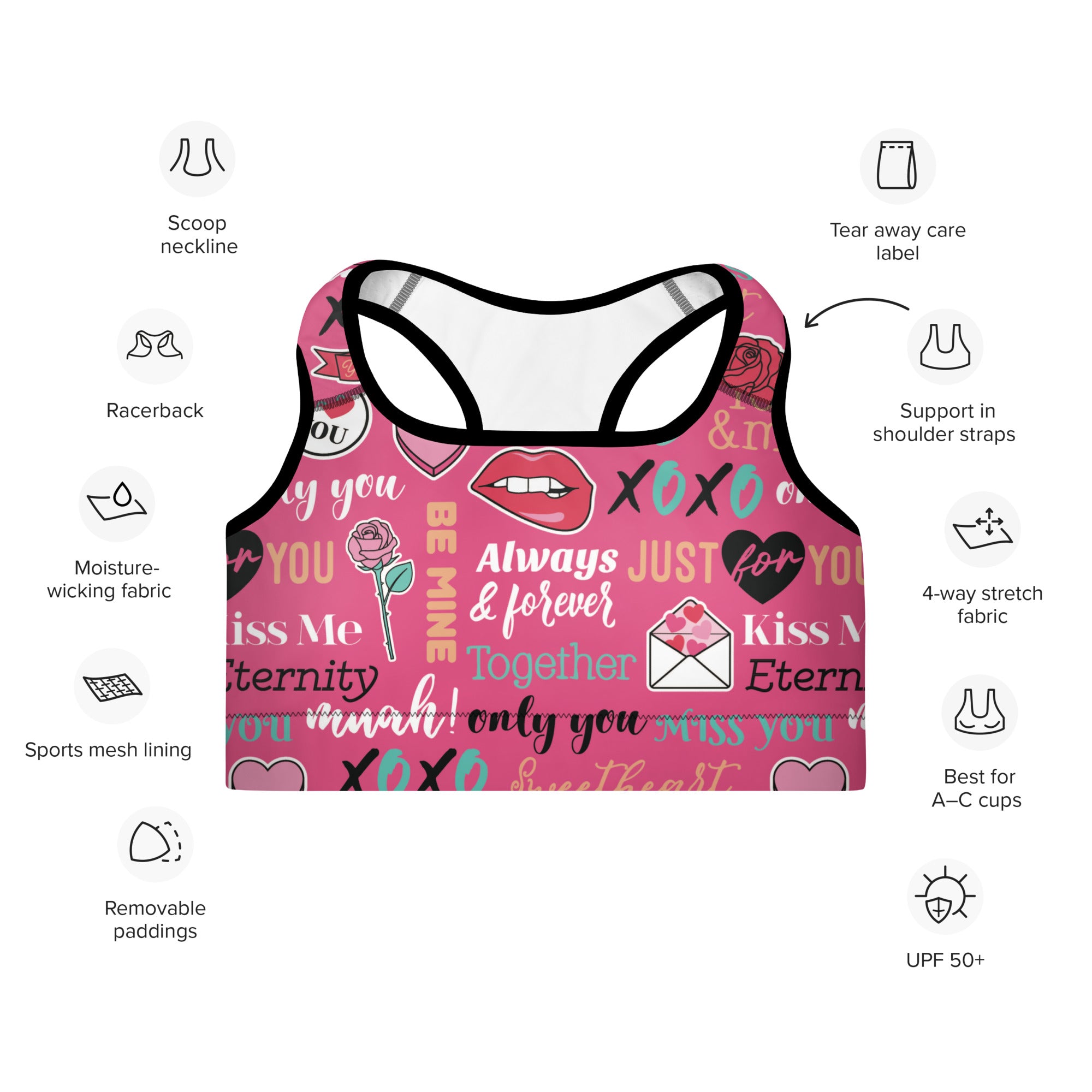 Be Mine Forever Sports Bra
